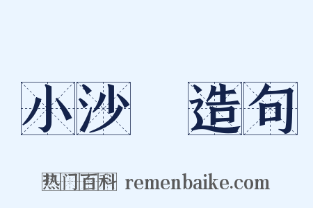 小沙彌造句是什么意思的图片